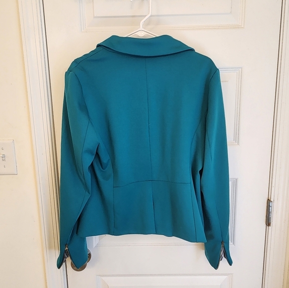 Womens Fenn Wright Manson Blue Blazer Buttons Size L V Neck #Q365 - Picture 4 of 7